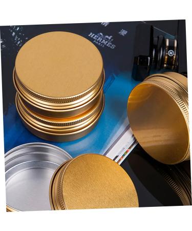 Housoutil 2 Sets 10 Pcs Gold Threaded Aluminum Box Containers Cosmetic Tins Aluminium Boxes Cream 5.2x2cmx2pcs Goldenx2pcs - Buy Online on GoSupps.com