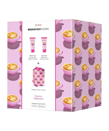 Pupa Milano Breakfast Lovers Set - Cappuccino 3 Pc Body Wash & Moisturizing Lotion | Hydrating Skin Care Gift Set - International Shipping Available - Buy Online on GoSupps.com