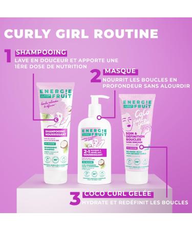 ENERGIE FRUIT | Sulfate-free Shampoo | Organic Coconut & Shea Butter | Curly Frizzy Hair | Vegan | 250 ml - Buy Online on GoSupps.com