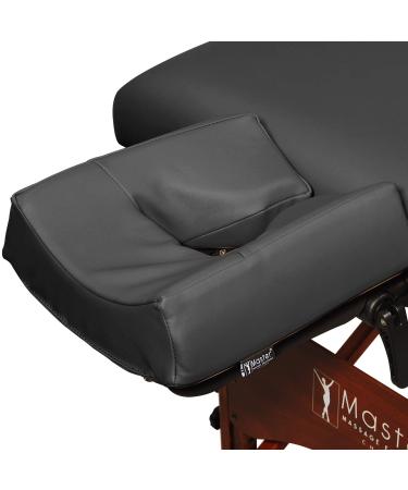 Master Massage Massage Patented Memory Foam Ergonomicdream Face Cushion Pillow Headrest, Black
