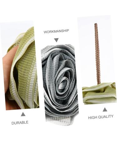 NOLITOY 3pcs Bath Ball Set - Soft Luffa Body Scrubber & Shower Poufs for Luxurious Bathing | Foam Bathroom Loofah & Towel for Adults - Buy Online on GoSupps.com