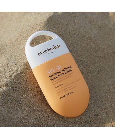 Evereden Premium Mineral Sunscreen SPF 50 | Non-Nano Zinc Oxide | Waterproof & Sweatproof | 2 fl oz Natural Sunscreen for Babies, Kids & Adults - Buy Online on GoSupps.com