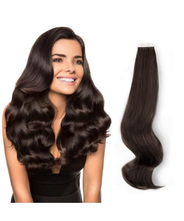 Depending on the amazing beauty hair tape into hair extensions real human hair glued tape hair extensions attached invisibly seamlessly reusably deep black 30g 20 pieces 1b # 30 cm # 1b