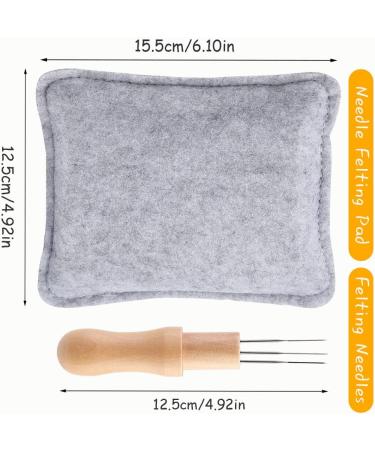 WONVOC Needle Felting Kit with Mat, Needles, and Holder - Small Rectangular Pad - Buy Online on GoSupps.com
