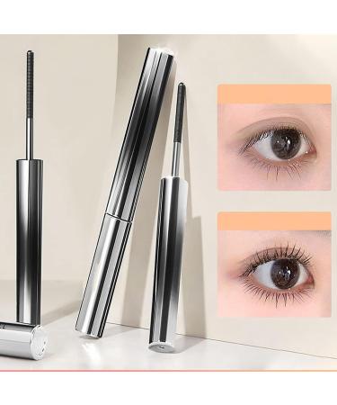 Metal Mascara Wand - Bristleless Fiber Combining Thickening & Long-Lasting Extensions - Smudge-Proof Super Thick & Long Mascara (2pcs Black) - Buy Online on GoSupps.com