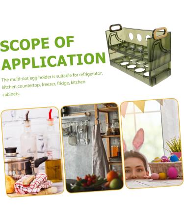 Mikinona Egg Holder Egg Storage Box Plastic Trays s Eggs Holder Egg Tray Egg Box Multi-layer Clamshell - Buy Online on GoSupps.com