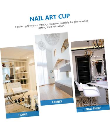 minkissy 2 Pcs Nail Art Crystal Cup Liquid Powder Dappen Dish Crystal Dappen Dish Nail Powder Dish Nail Dappen Dish Clear Container Nail Liquid Cup White Crystal Glass Washing Dishes 5.5x5.5cmx2pcs Bluex2pcs - Buy Online on GoSupps.com