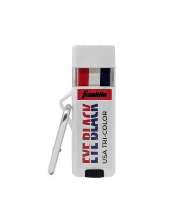 Franklin Sports MLB Eye Black - Glare Reduction Eye Black For All Athletes - Baseball Eye Black or Softball Eye Black - Eye Black Paint for Kids, Adults, Athletes, Baseball, Softball Players USA Tri-Color - Buy Online on GoSupps.com