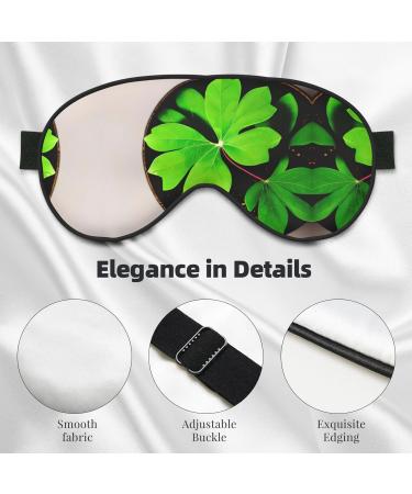 Buy SSIMOO St Patricks Day Leaves Sleep Mask - Adjustable Breathable & Fashionable Eye Mask for Comfortable Sleep - International Shipping Available - Buy Online on GoSupps.com