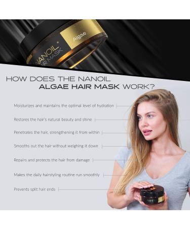 Algae Nanoil Hair Mask 300ml | Professional Moisturizing & Regenerating Treatment for Smooth Hair - Buy Online on GoSupps.com
