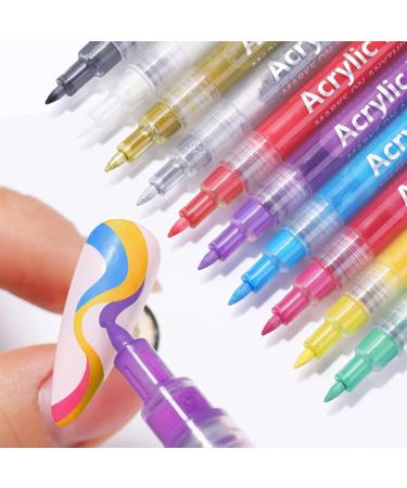 10 Colours Nail Art Pens Set Nail Art Painting Pen Nail Art Graffiti Pen Quick-drying Waterproof Nail Point Graffiti Dotting Pen for Nail DIY Dot Line Flower Pattern - Buy Online on GoSupps.com