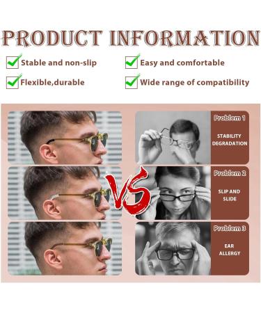 Ouligay Anti-Slip Knitted Cotton Glasses Ear Pads - 3 Pairs of Soft Elastic Pillows for Sunglasses & Reading Glasses - International Shipping Available - Buy Online on GoSupps.com