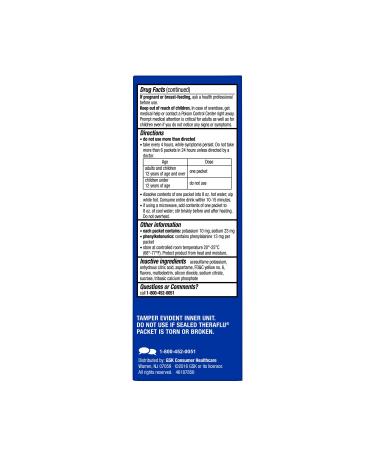 Theraflu Night Time Multi-Symptom Severe Cold Green Tea & Citrus 6ct - Fast Relief - Buy Online on GoSupps.com