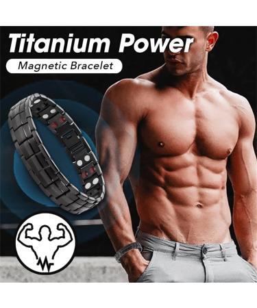 2024 NORUION Far Infrared Ion Bracelet | Magnetic Titanium Power Wristband for Men | Best Ionizer Bracelet - Buy Online on GoSupps.com