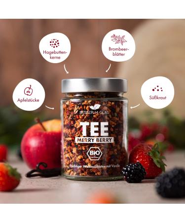 Better in the Glass Organic Tea Gift Set Winter Loose Teas: Cinnamon Apple Strudel & Merry Berry | 150 Portions | Vegan & Sustainable | Perfect Little Winter Tea Gift Box - Buy Online on GoSupps.com