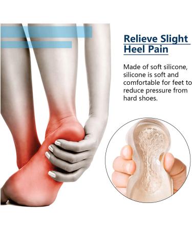 1/2 Inch Gel Heel Lifts for Leg Length Discrepancies - 1 Pair Large Size | Heel Pain Relief Shoe Inserts for Men and Women - Buy Online on GoSupps.com