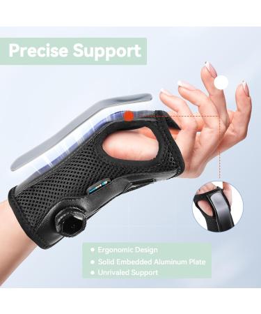 Wrist Brace for Carpal Tunnel Relief | Adjustable Support Splint for Tendonitis Arthritis & Injuries - Left & Right Hand - Buy Online on GoSupps.com