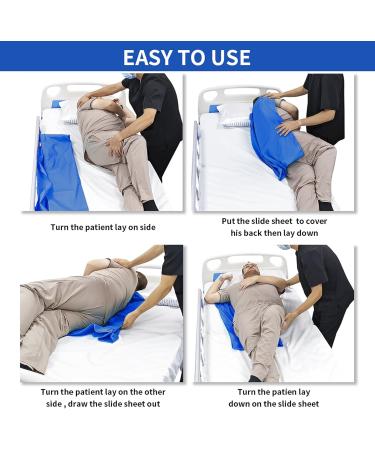 Ehucon Tubular Transfer Slide Sheet for Patient Transfer Washable and Reusable Sliding Sheets to Move Elderly Safety(27.6in x 47.2in) - Buy Online on GoSupps.com