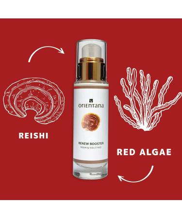 Orientana - Natural Face Energy Booster | Reishi & Red Algae | Vegan Glow Day Cream | Anti Aging | Perfect for Tired Skin | Firming & Hydrating | All Skin Types - 30ml - Buy Online on GoSupps.com