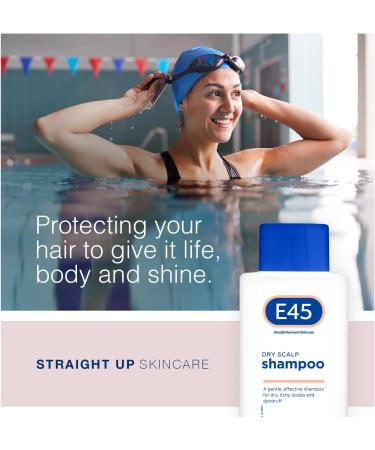 E45 Dermatological Dry Scalp Shampoo 200ml - Pro Vitamin B5 Hydrating Shampoo for Dry Scalp Relief - Anti Dandruff, Perfume Free - Buy Online on GoSupps.com