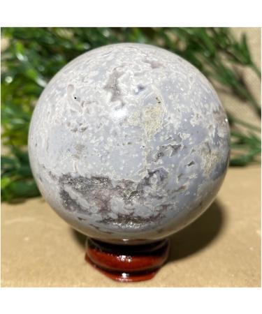 Blue Flower Agate Druzy Natural Stones Crystals Balls Gemstone Geode Sphere Aesthetic Room Decor Home 1pc (Color : 360-370g) - Buy Online on GoSupps.com