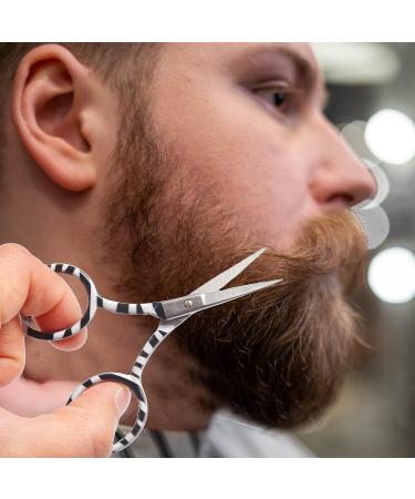 YJSStriving 3.5 Inch Small Beauty Eyebrow Trimmer Scissors - Zebra-stripe Design - Buy Online on GoSupps.com