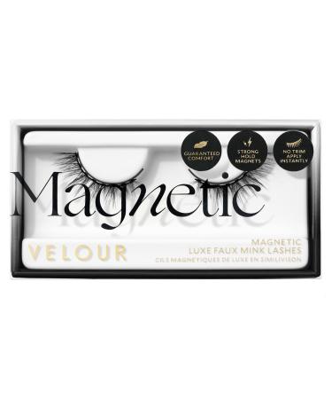 Velour Magnetic Eyelashes   Luxurious False Lashes   Lightweight  Natural  Reusable Fake Lash Extensions   Wear up to 30 Times   100% Vegan  Soft and Comfortable  All Eye Shapes   Magnetic Force