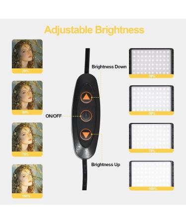 EMART Dimmable Photography Lighting Kit - 2 Pack Portable 60 LED Video Light for Game Streams, Conference Zoom, YouTube - Includes 4 Color Filters - Buy Online on GoSupps.com