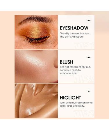 Double-ended highlight stick eye shadow sticks with brush shiny highlighting stick for eyes Long Lasting & Waterproof Shimmer Eyeshadow Stick Set for Eyes (07+08) - Buy Online on GoSupps.com