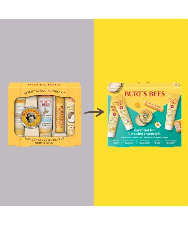 Burt's Bees Valentine's Day Gift Ideas - Essentials Everyday Set 5 Travel Size Products - Deep Cleansing Cream Hand Salve Body Lotion Foot Cream and Original Lip Balm Everyday Essentials Set- New - Buy Online on GoSupps.com