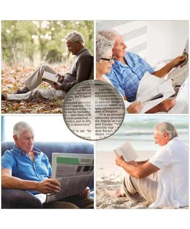 Professional 5X Desktop Handheld Super High Clarity for Seniors Low Vision Books Pages Magazines Newspapers Maps Magnifier Full of Stars - Buy Online on GoSupps.com