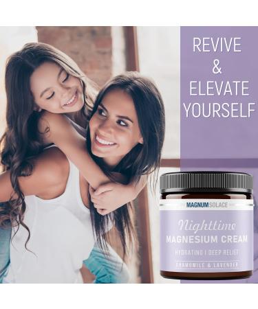 Chamomile Lavender Magnesium Lotion for Nighttime Relaxation - Topical Magnesium Cream for Legs, Arms, and Chest - Safe for Kids - 4 Fl Oz - Buy Online on GoSupps.com