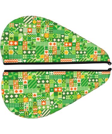 Hair Towel Wrap - Quick Drying Towel Turban with Button | Perfect for St. Patrick's Day - Buy Online on GoSupps.com