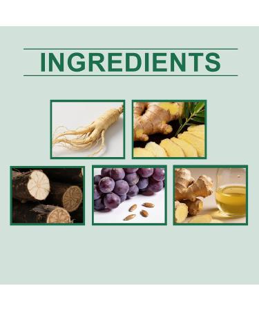 S rum de croissance des cheveux au gingembre de 7 jours s rum nourrissant pour le cuir chevelu pour les cheveux clairsem s traitement paississant pour les cheveux les plus volumineux. (8PCS) - Buy Online on GoSupps.com
