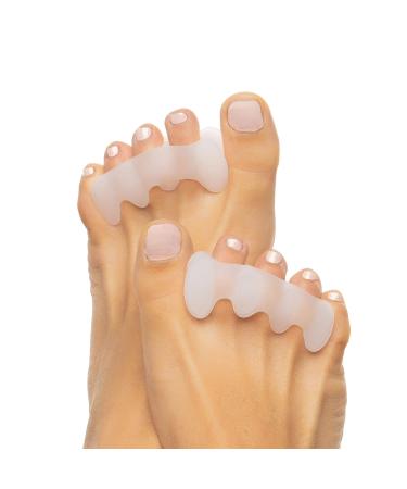 Parts Express Ease Relief Gel Toe Correctors & Spacers (2 Pair) - Natural Toe Alignment for Bunions, Overlapping Toes - Men & Women - Buy Online on GoSupps.com