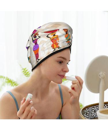 Hair Towel Wrap - Quick Dry Hair Turban for Black Women | Towel with Button - Buy Online on GoSupps.com