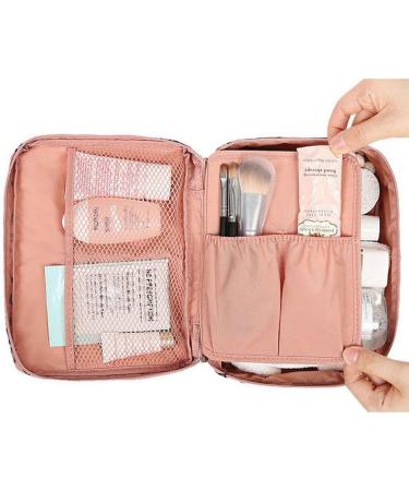 Frcolor Portable Cosmetic Makeup Bag - Multi-Function Travel Toiletry Organizer (Pink Dot) | Shop Online for International Shipping - Buy Online on GoSupps.com
