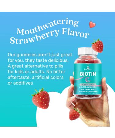 BeLive Biotin and Turmeric Gummies Supports Hair Growth Healthy Skin & Nails Immune Support and Mobility Support - Buy Online on GoSupps.com