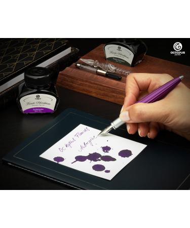 Octopus Fluids Fountain Pen Ink Fountain Pen Writing Ink Refill Ink Aubergine 30ml - Buy Online on GoSupps.com