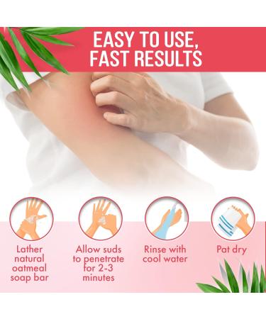 Calamine Soap Bar for Itching Relief | All-Natural Anti-Itch Cleansing for Eczema Insect Bites & More - Buy Online on GoSupps.com