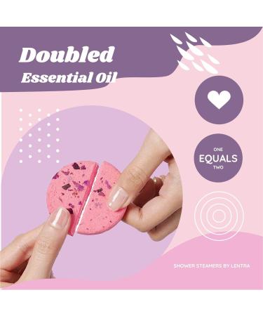 Lentra Lavender Shower Steamers 18 Pack - Aromatherapy Bath Bombs for Self Care & Relaxation - Perfect Birthday Gifts for Women & Men - Buy Online on GoSupps.com