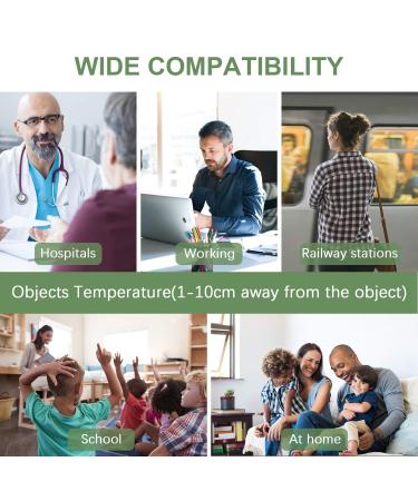 OLANGDA No-Touch Infrared Thermometer - 2-in-1 Forehead & Surface Thermometer for Adults & Kids - Medical-Grade Temperature Measurement in Grey - Buy Online on GoSupps.com