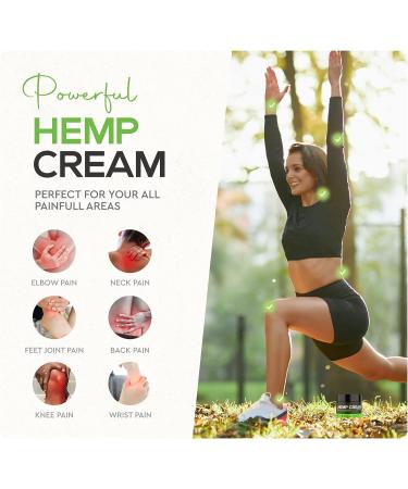 Hemp Cream 2 Pack - Maximum Strength for Muscle & Joint Relief - Natural Hemp Oil Extract with Turmeric, MSM & Arnica - Made in USA 8 Oz - Buy Online on GoSupps.com