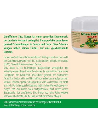 Pharma-Peter 100% Pure Unrefined Shea Butter - 100g | Vegetarian Natural Moisturizer for Skin & Hair - Buy Online on GoSupps.com