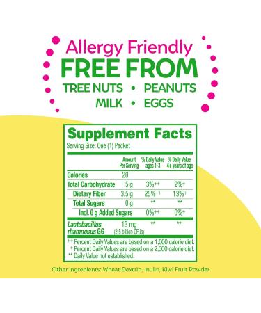 Culturelle Kids Probiotic Fiber 60 Packets | Unflavored, 1+ Years Regularity - Buy Online on GoSupps.com
