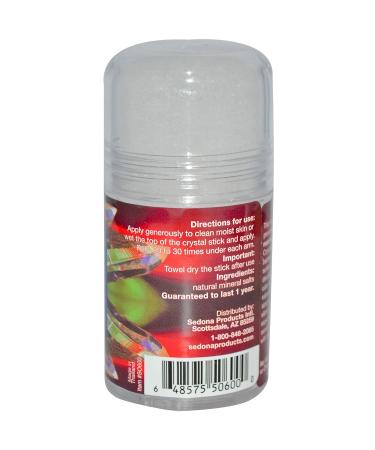 Sedona Crystalux Large Stick Deodorant 4.25 oz - Natural Crystals for Odor Protection - Buy Online on GoSupps.com
