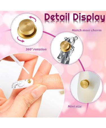 30 Pieces Spinning Nail Charms - Rotating 3D Nail Rings Jewelry for Women and Girls - Gold Nail Art Tools - Buy Online on GoSupps.com