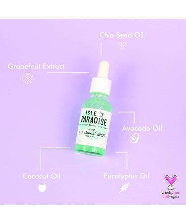 Isle of Paradise Self Tanning Drops - Color Correcting Vegan Tan for Gradual Glow - 1.01 Fl Oz - Buy Online on GoSupps.com