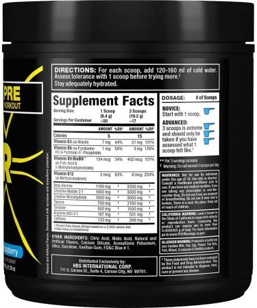 ALLMAX IGNITER Sport Blue Raspberry - 330 g - Pre-Workout Formula - with Caffeine L-Citrulline L-Arginine Creatine & Beta Alanine - Up to 50 Servings - Buy Online on GoSupps.com