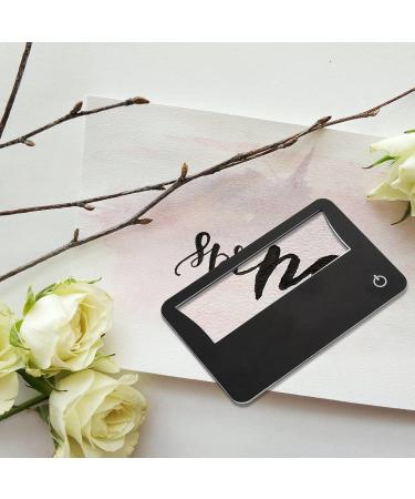 Lrtzizy Credit Card Size Lighted 3X Magnifier Bundle Includes 2 Magnifiers Each Magnifier for Reading Has 3X Lens Use As 3X Magnifying Glass with Light or As Reading Magnifier for Menus black - Buy Online on GoSupps.com